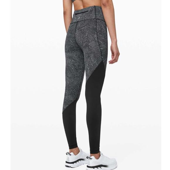 Lululemon Speed Wunder Tight Legging Women's 6 Spotted Two Tone Gym Workout - Picture 1 of 9